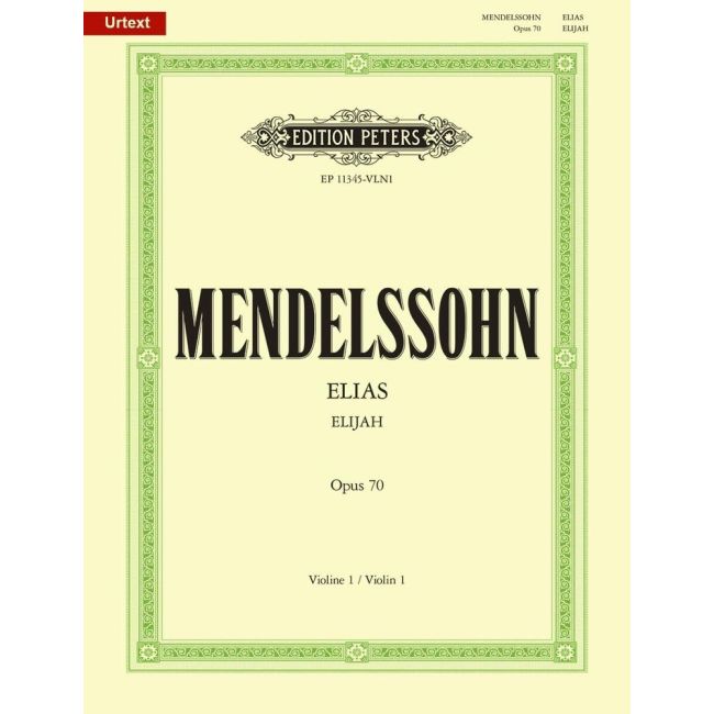 Mendelssohn, Felix - Elijah (Urtext) VLN1