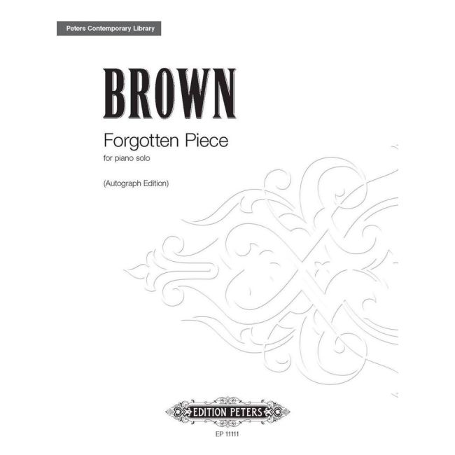 Brown, Earle - Forgotten Piece