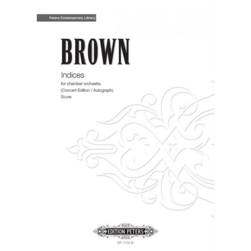 Brown, Earle - Indices