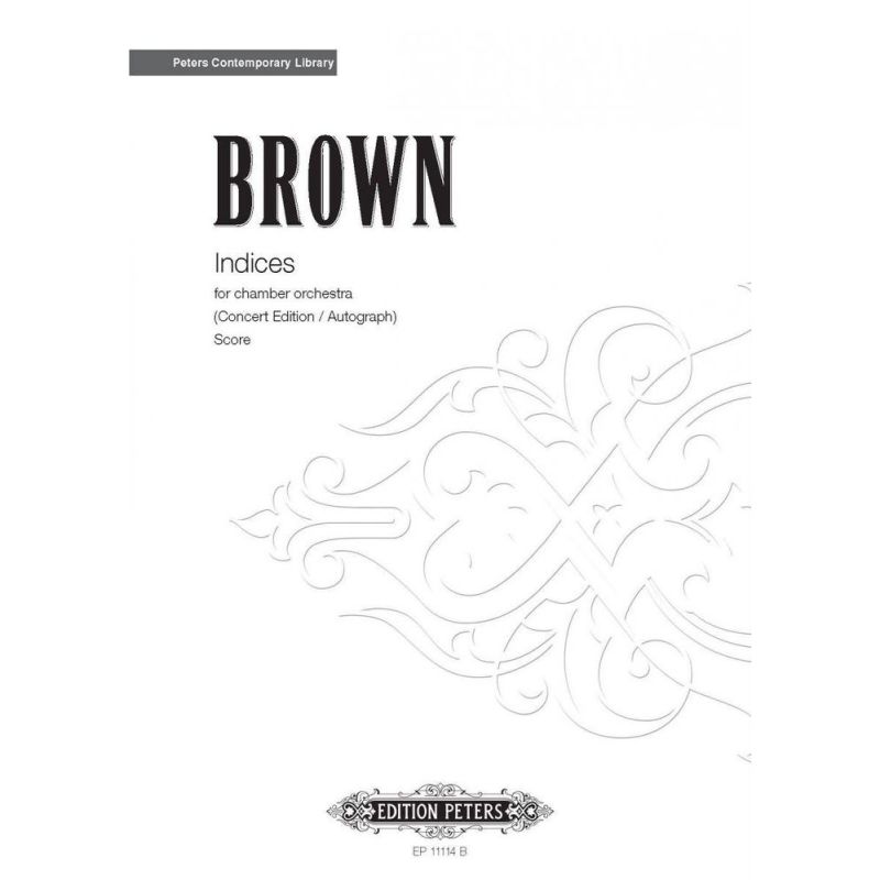Brown, Earle - Indices