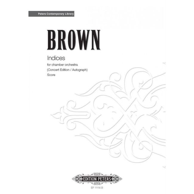 Brown, Earle - Indices