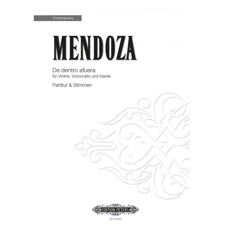 Mendoza, Elena - De dentro afuera (score and parts)