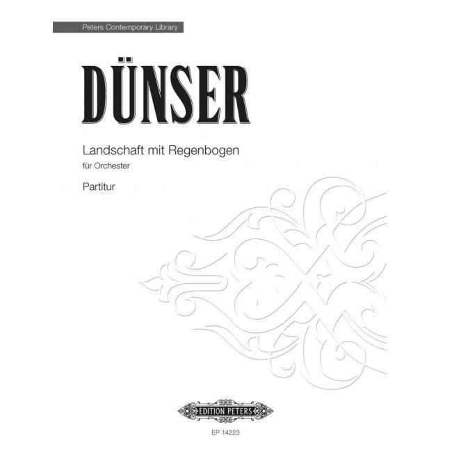 Dünser, Richard - Landschaft mit Regenbogen
