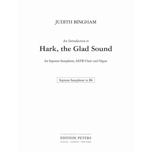 Bingham, Judith - An Introduction to Hark, the Glad Sound