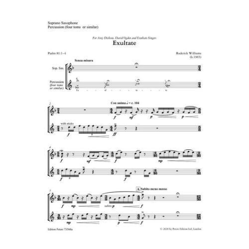 Williams, Roderick - Exultate