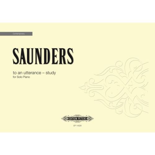 Saunders, Rebecca - to an...