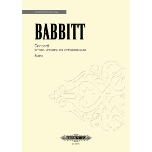 Babbitt, Milton Byron -...