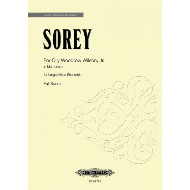Sorey, Tyshawn - For Olly Woodrow Wilson, Jr.