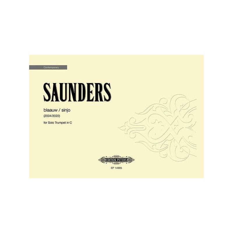 Saunders, Rebecca - blaauw / sinjo