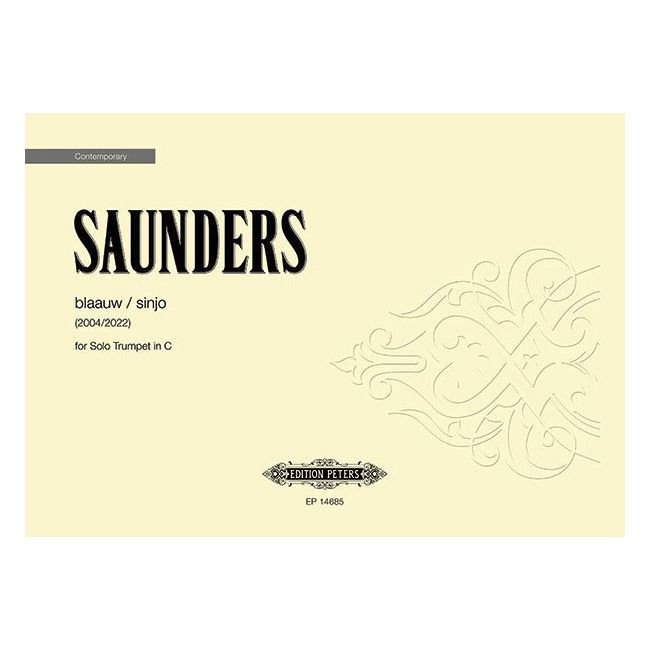 Saunders, Rebecca - blaauw / sinjo