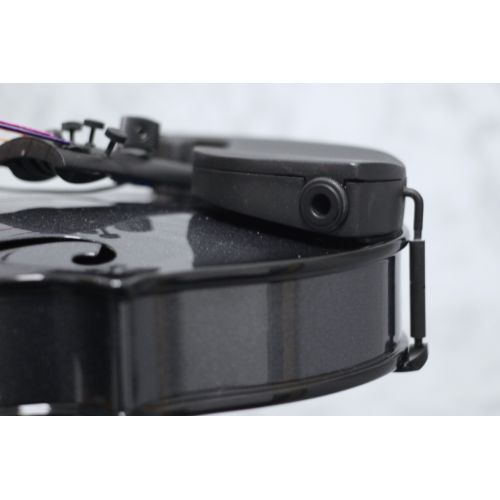 Glasser Acoustic-Electric Violin in Gun Metal Metallic