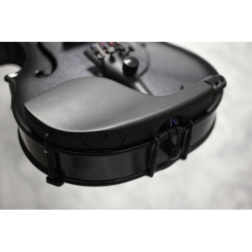 Glasser Acoustic-Electric Violin in Gun Metal Metallic