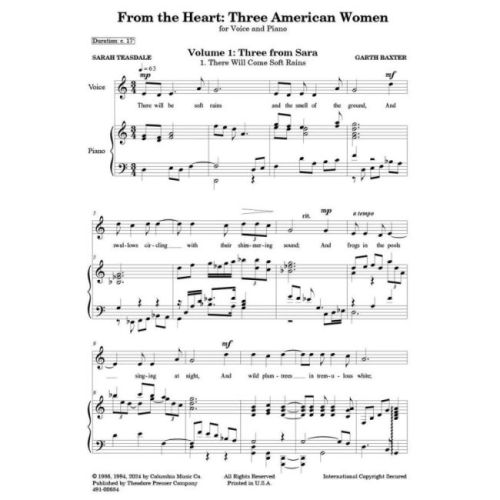 Baxter, Garth - From the Heart: Three American Women