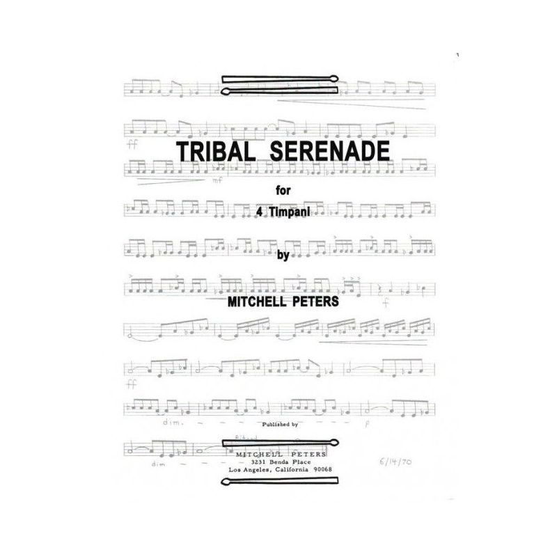 Peters, Mitchell - Tribal Serenade for 4 Timpani