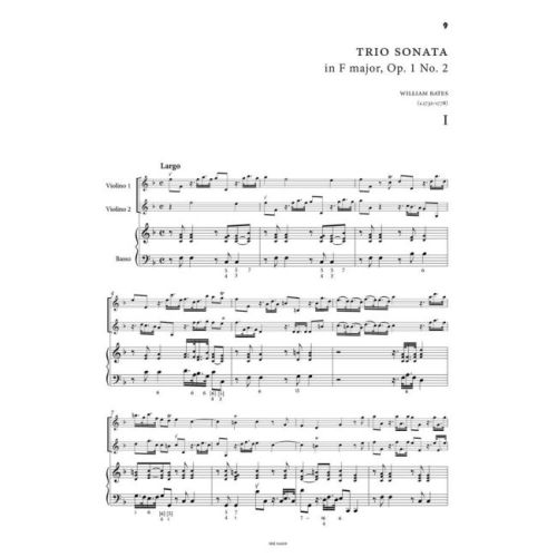 Bates, William - Six trio sonatas Vol. 1 op. 1/1 Vol. 1