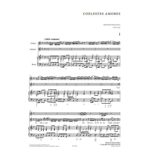 Bigaglia, Diogenio - Coelestes amores