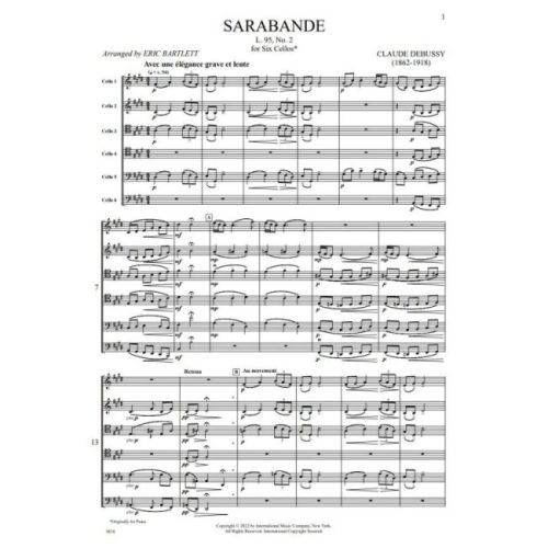Debussy, Claude - Sarabande L.95/2
