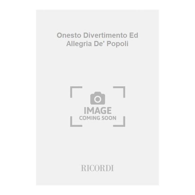 F. Cotticelli & P. Maione - Onesto Divertimento Ed Allegria De' Popoli
