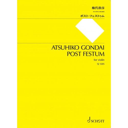 Gondai, Atsuhiko - Post Festum