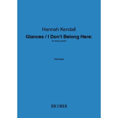Kendall, Hannah - Glances /...
