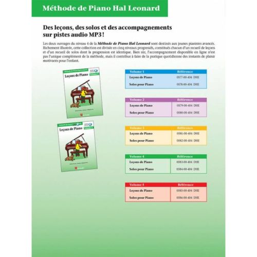 Leçons de Piano, volume 4