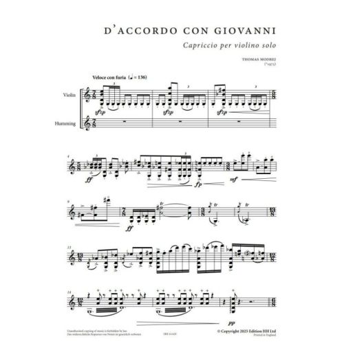 Modrej, Thomas - D' Accordo con Giovanni