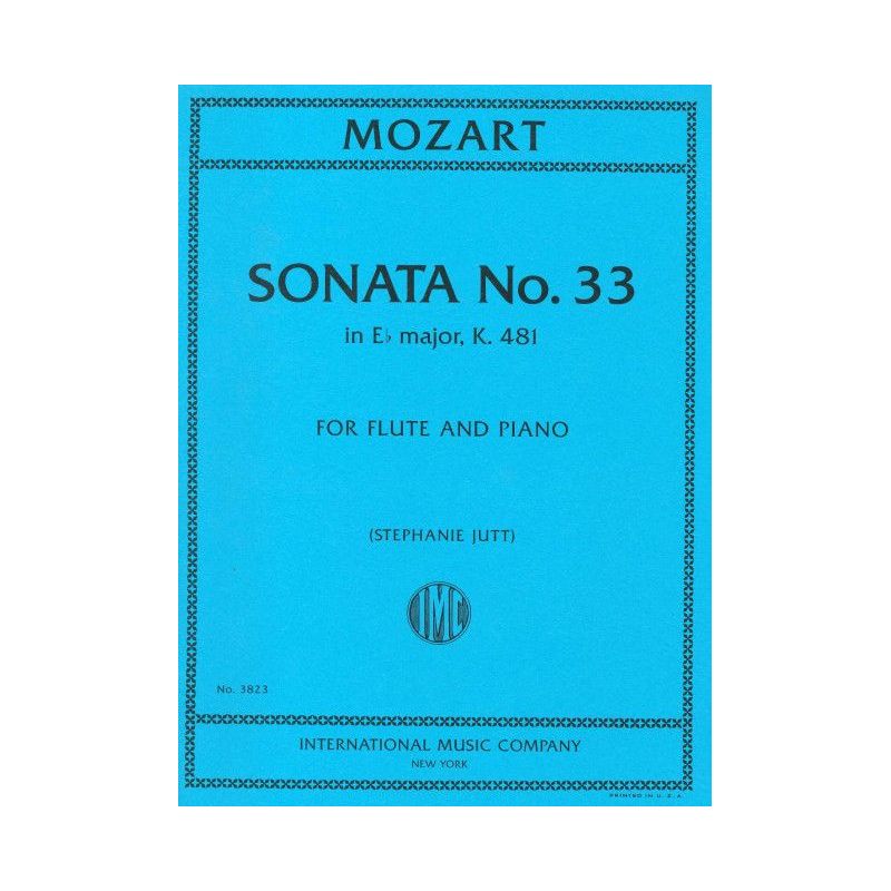 Mozart, Wolfgang Amadeus - Sonata No.33 Es-Dur KV 481