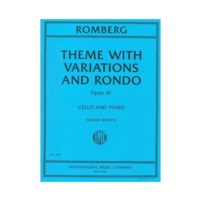 Romberg, Bernhard - Theme with Variations and Rondo op. 61
