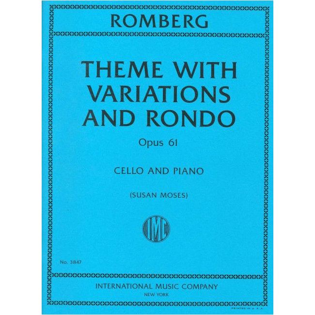 Romberg, Bernhard - Theme with Variations and Rondo op. 61