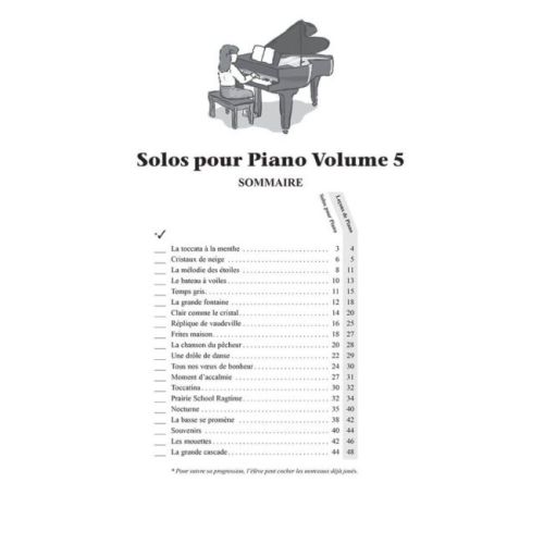Solos pour Piano, volume 5