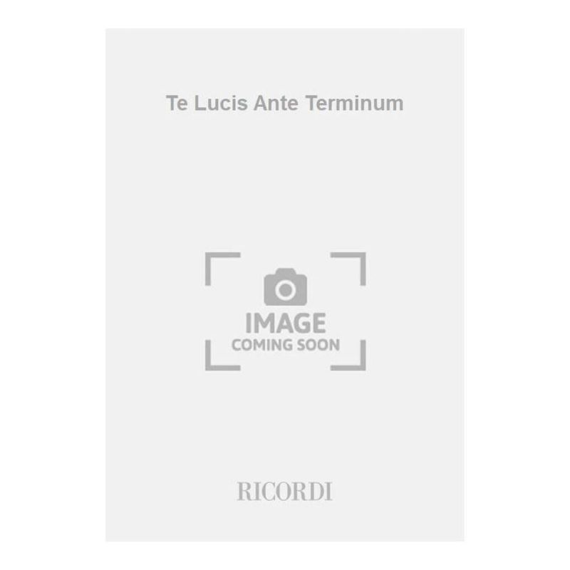 Testoni, Giampaolo - Te Lucis Ante Terminum