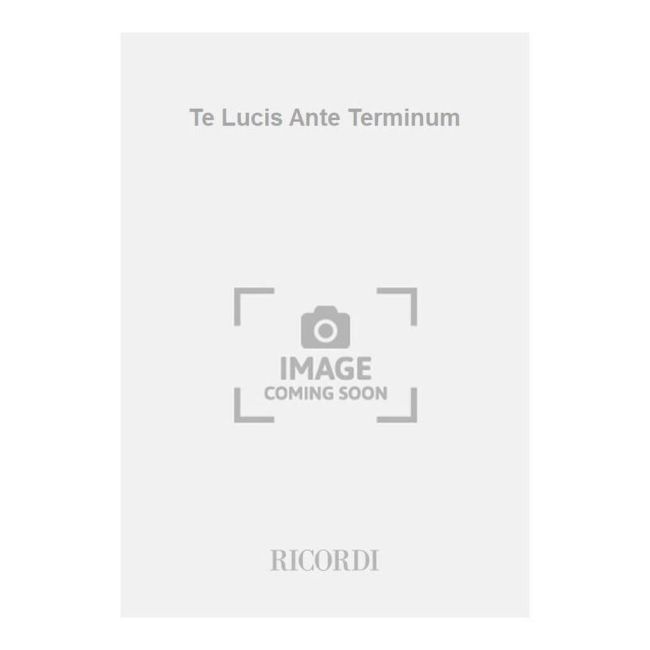 Testoni, Giampaolo - Te Lucis Ante Terminum