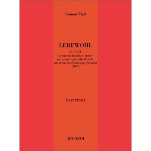 Vlad, Roman - Lebewohl 3