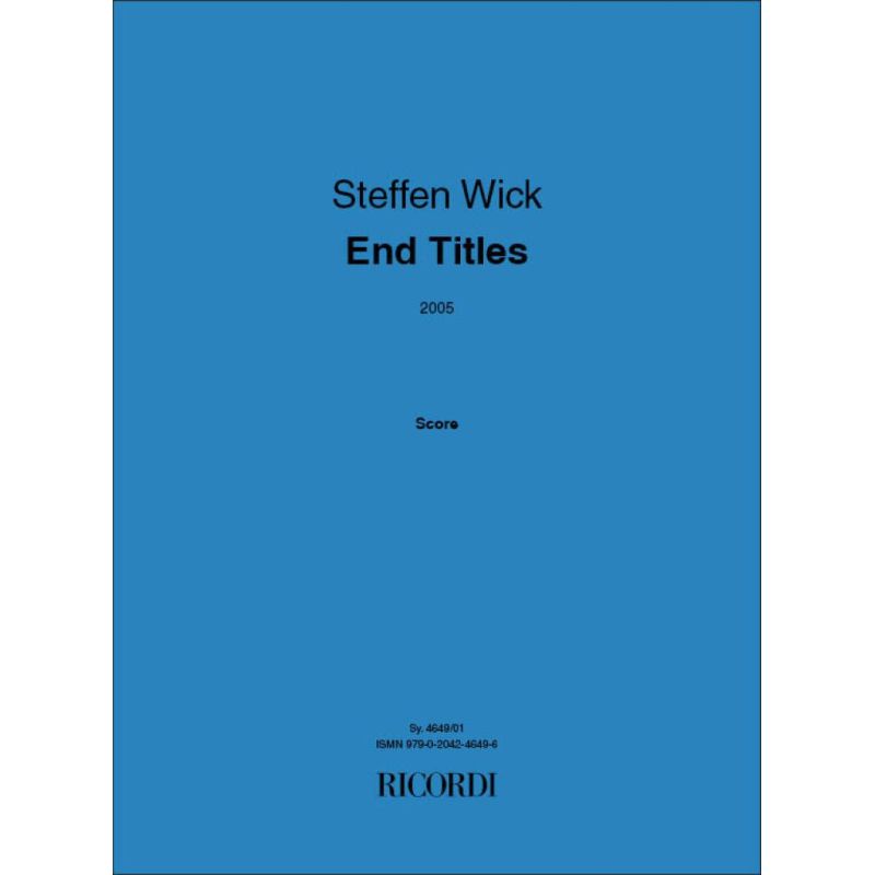 Wick, Steffen - End Titles 2005