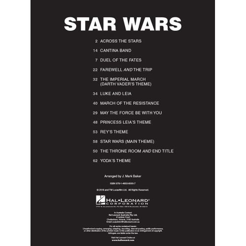 Williams, John - Star Wars for Organ