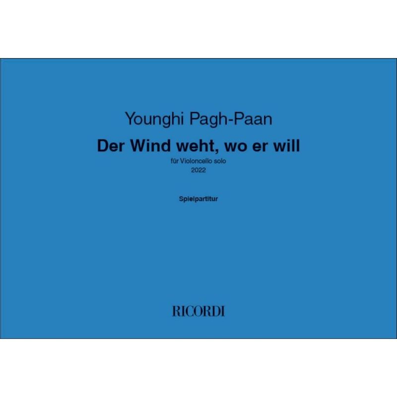 Younghi Pagh-Paan - Der Wind weht, wo er will