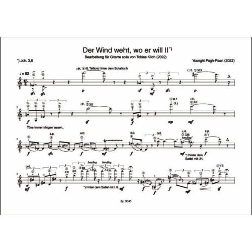 Younghi Pagh-Paan - Der Wind weht, wo er will II