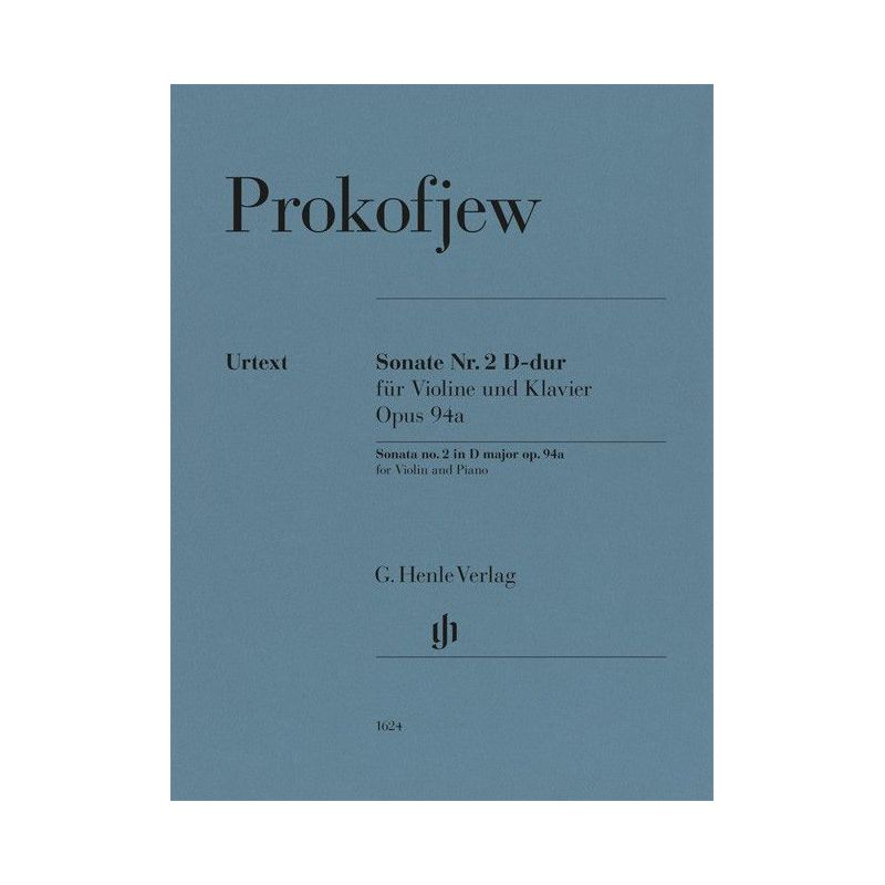 Prokofiev, Sergei - Sonata no. 2 in D major op. 94a