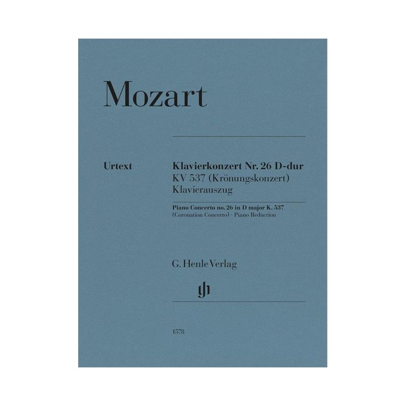 Mozart, Wolfgang Amadeus - Piano Concerto no. 26 in D major KV 537