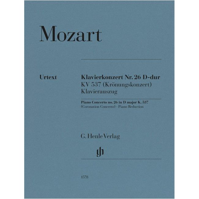 Mozart, Wolfgang Amadeus - Piano Concerto no. 26 in D major KV 537