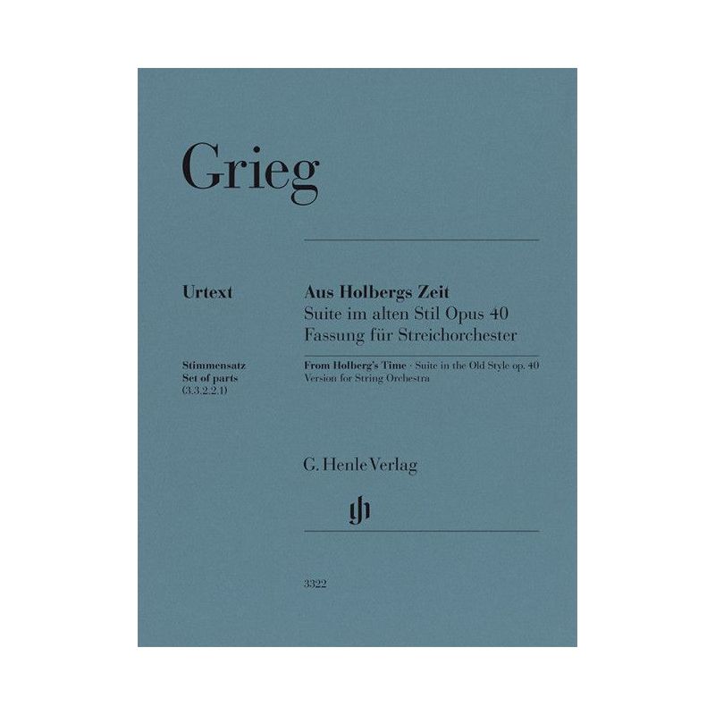 Grieg, Edvard - From Holberg's Time, Suite in the Old Style op. 40
