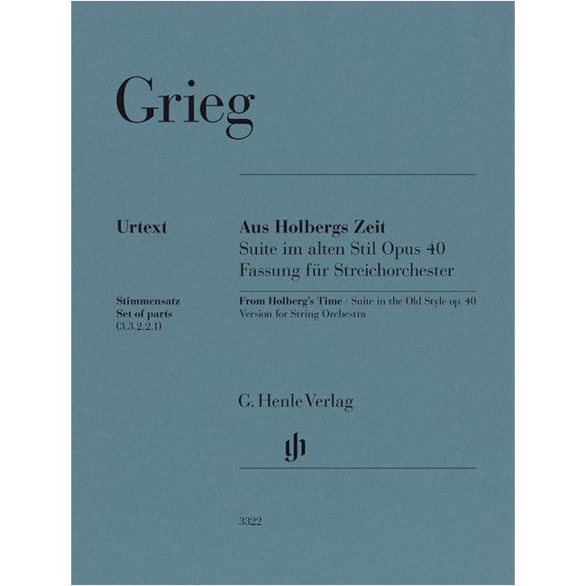 Grieg, Edvard - From Holberg's Time, Suite in the Old Style op. 40