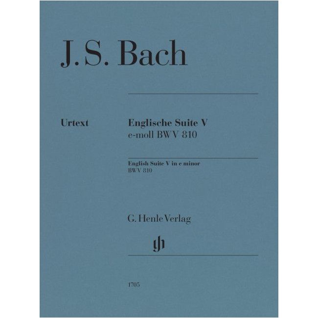 Bach, Johann Sebastian - English Suite 5 BWV 810