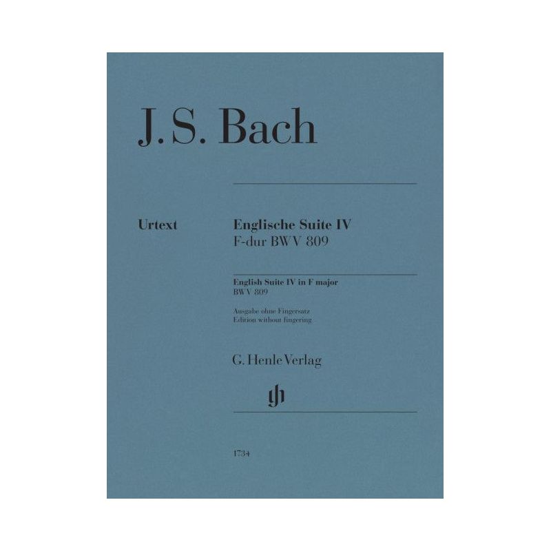 Bach, Johann Sebastian - English Suite 4 BWV 809