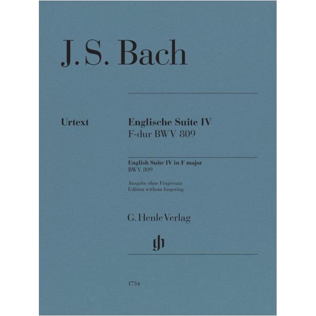 Bach, Johann Sebastian - English Suite 4 BWV 809