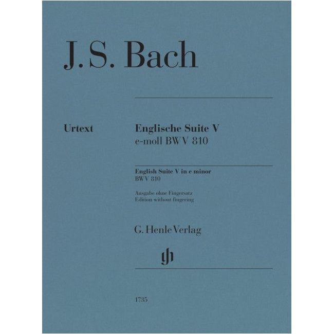 Bach, Johann Sebastian - English Suite 5 BWV 810