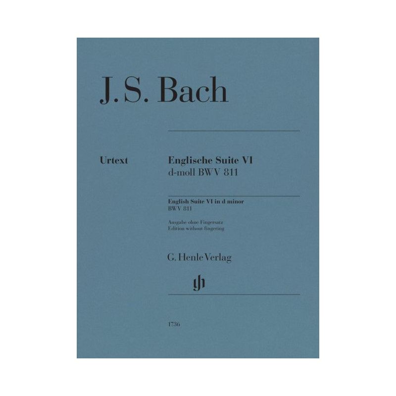 Bach, Johann Sebastian - English Suite 6 BWV 811