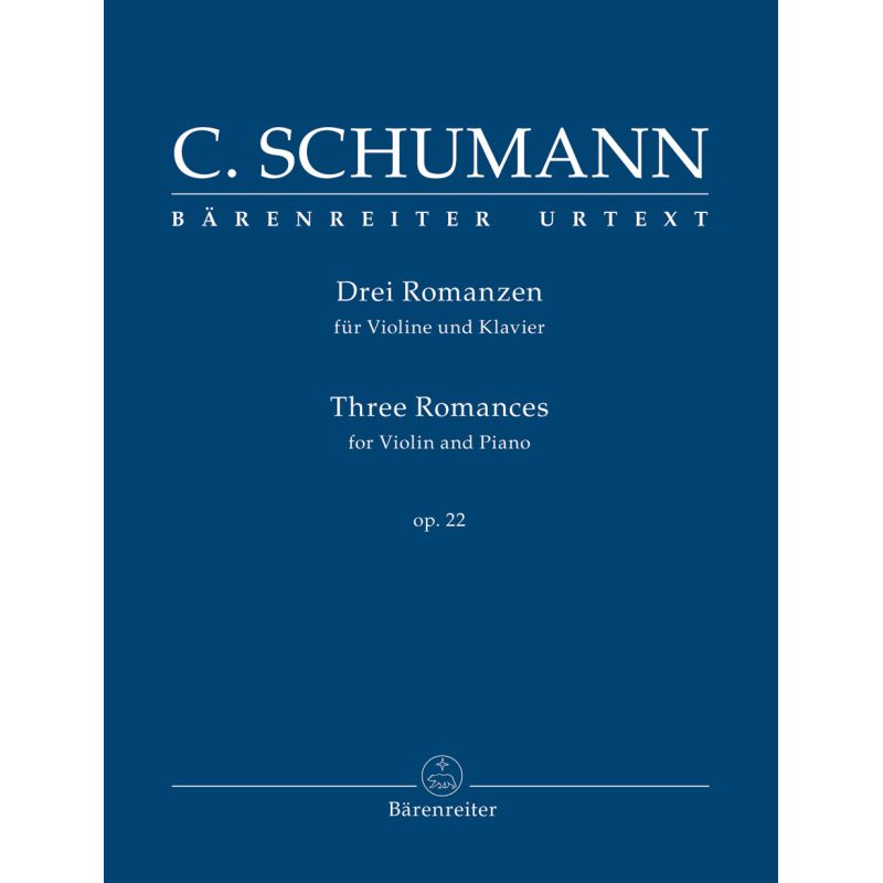 Schumann, Clara - Three Romances for Violin and Piano op. 22