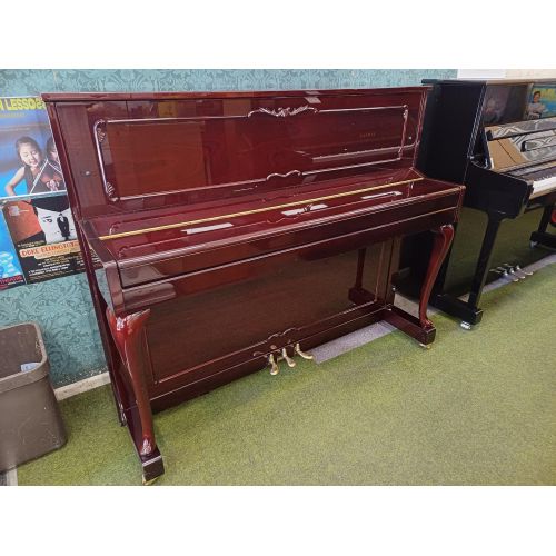 Pre-owned Eavestaff Chippendale Upright piano in mahogany polyester