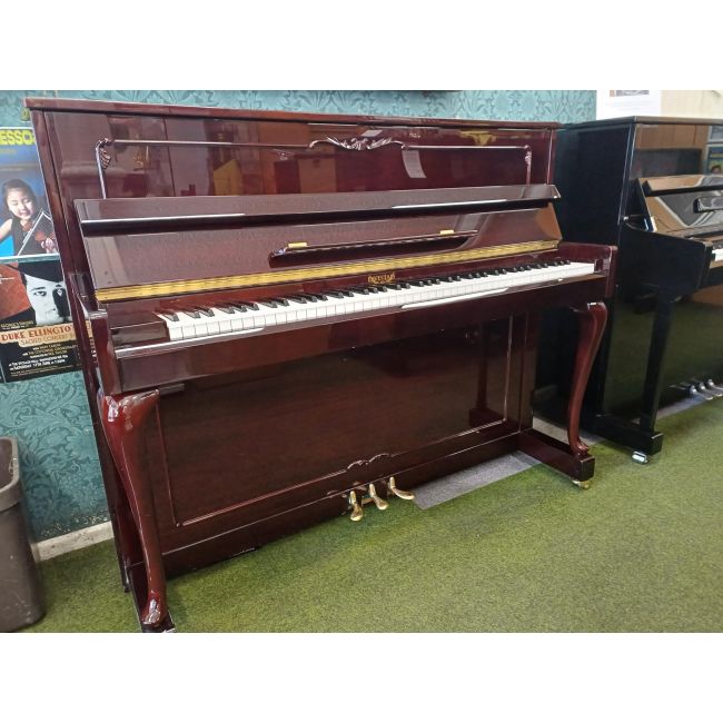 Pre-owned Eavestaff Chippendale Upright piano in mahogany polyester